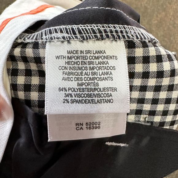 Liz Claiborne New York B&W Checkered Dress Pants, Size 12, Pre-owned - Picture 5 of 6